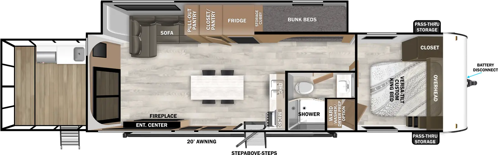 Salem 34VERANDA Floorplan